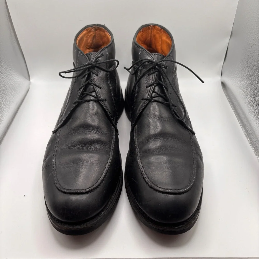 Allen Edmonds Stuart Black Leather Vibram Chukka Boots Men's Size 11.5D
